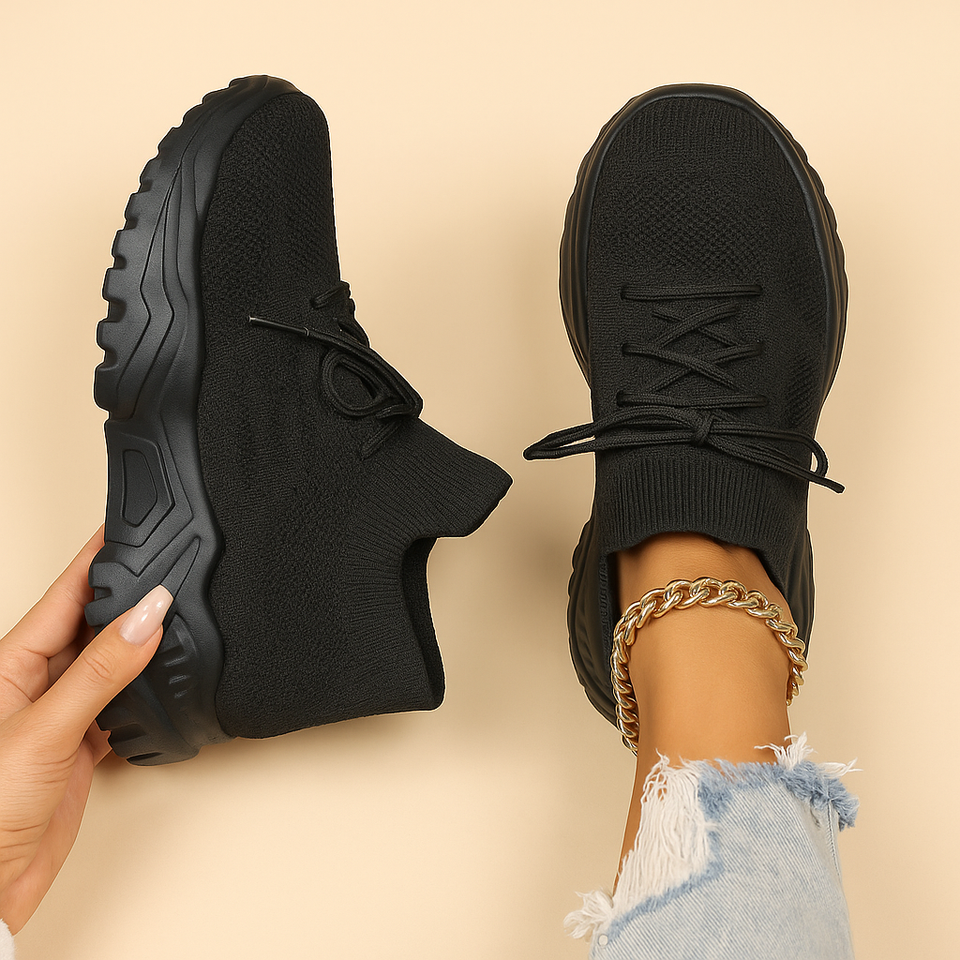 Elegant slip-on shoes with extra foot support for women