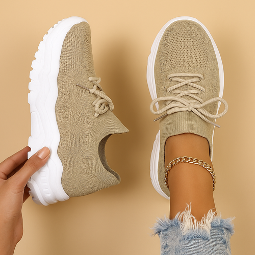 Elegant slip-on shoes with extra foot support for women