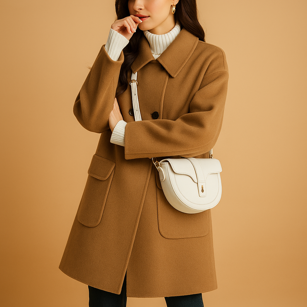 Elegant long coat for women