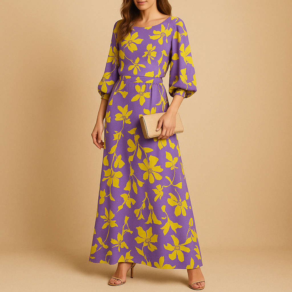 Elegant summer dress with striking design for women.