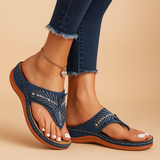 Sandals with supportive soles for women.