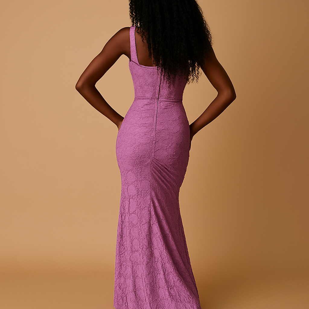 Floral midi dress with a loose fit for women.