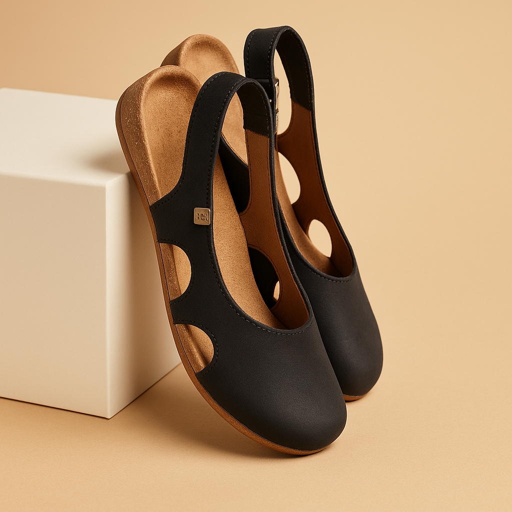 Closed comfortable sandals for women.