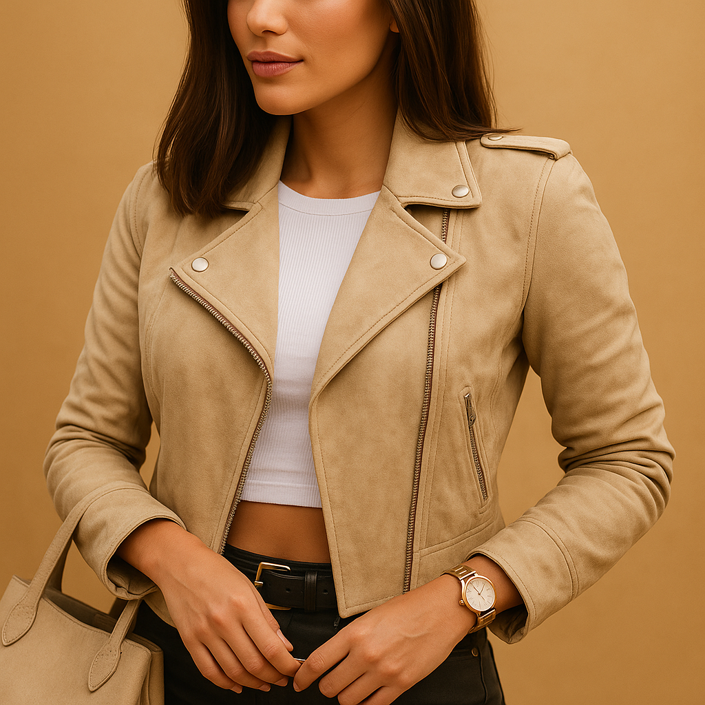 Fitted lightweight jacket for women