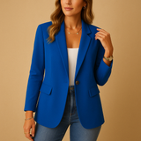 Fitted blazer with a comfortable fit for women.