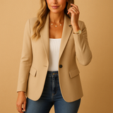 Fitted blazer with a comfortable fit for women.