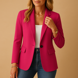 Fitted blazer with a comfortable fit for women.
