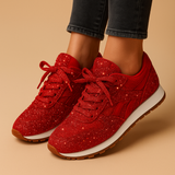 Glitter sneakers with sequins for women