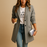 Elegant mid-length coat for women