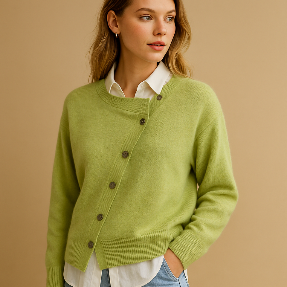 Cashmere wrap cardigan for women.