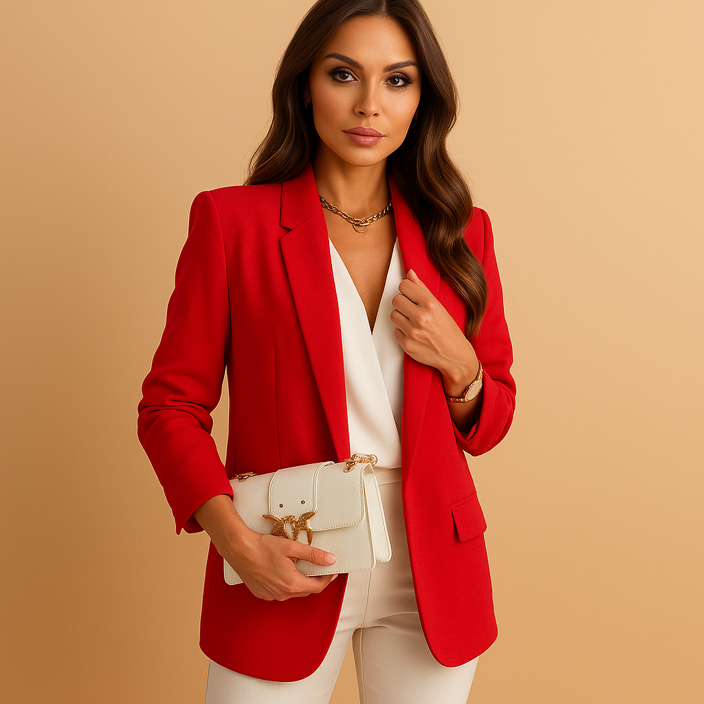 Long elegant blazer for women.