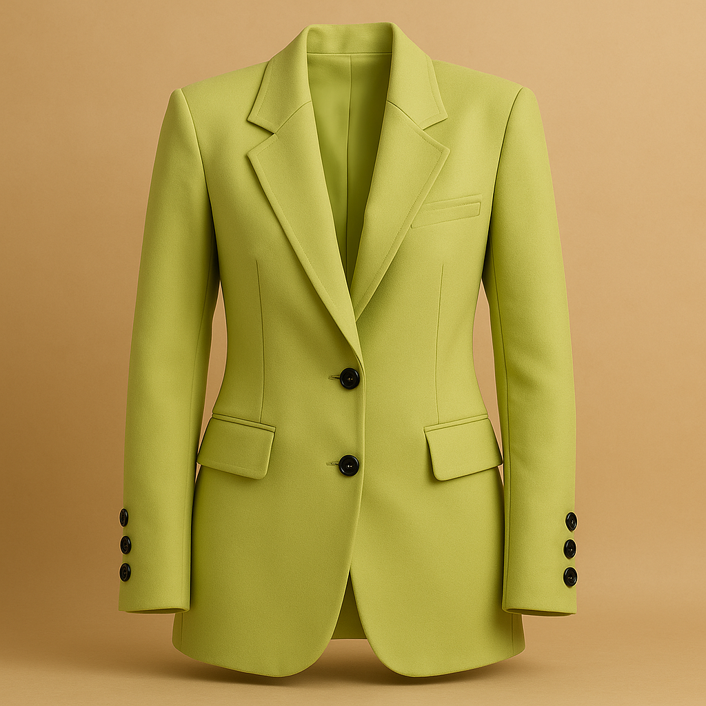 Long blazer with timeless design for women.