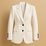 Long blazer with timeless design for women.