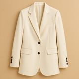 Long blazer with timeless design for women.