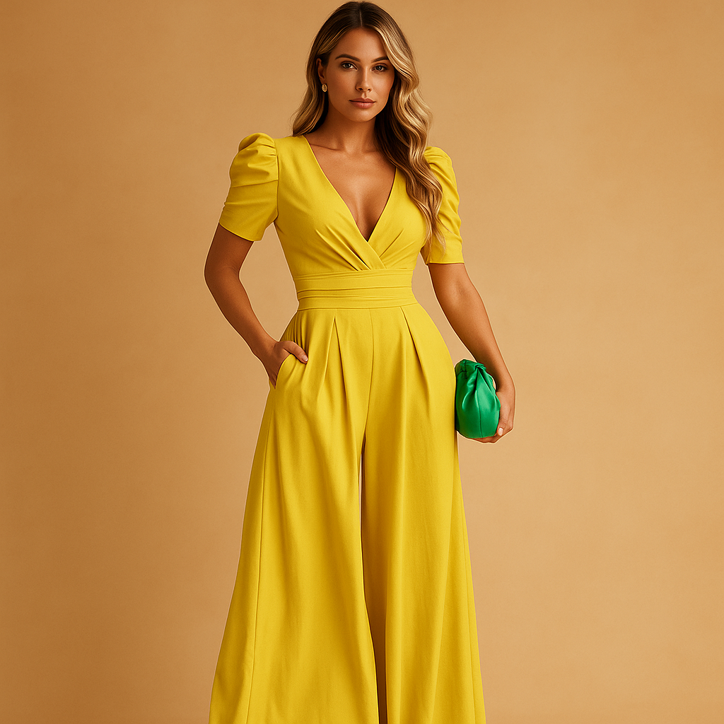 Long elegant jumpsuit for women.