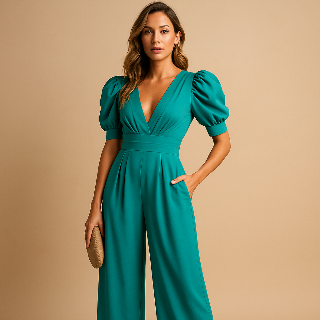 Long elegant jumpsuit for women.