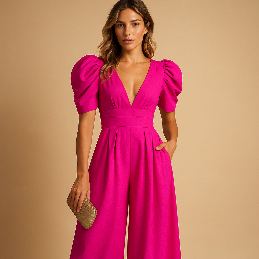Long elegant jumpsuit for women.