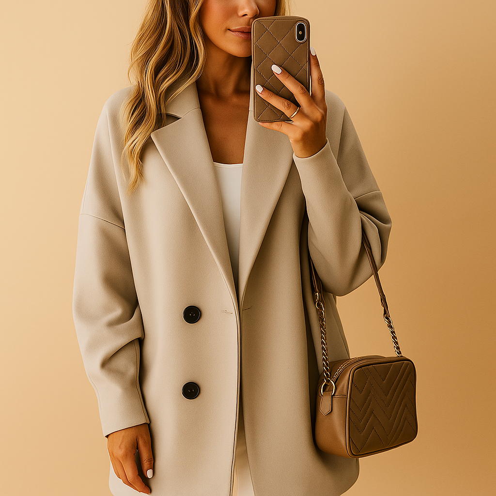 Long elegant coat for women