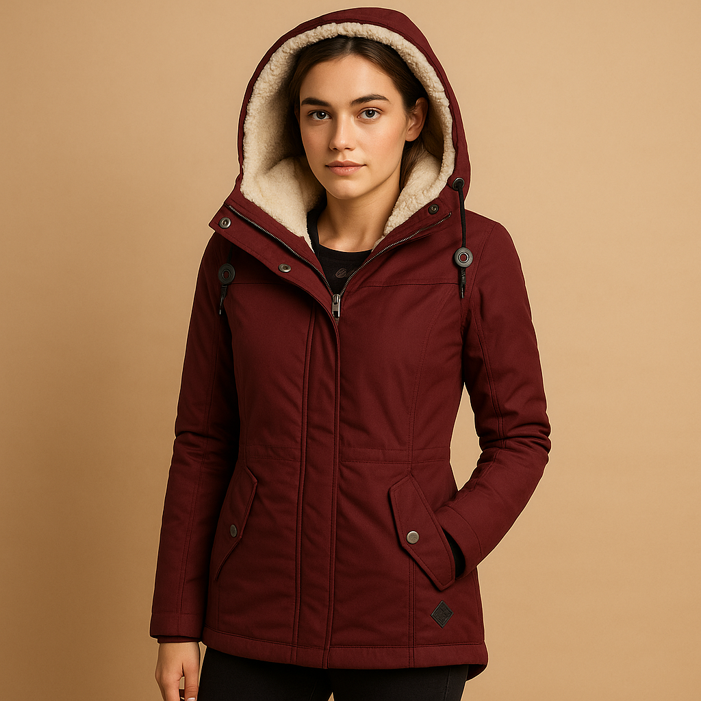 Long elegant winter coat for women