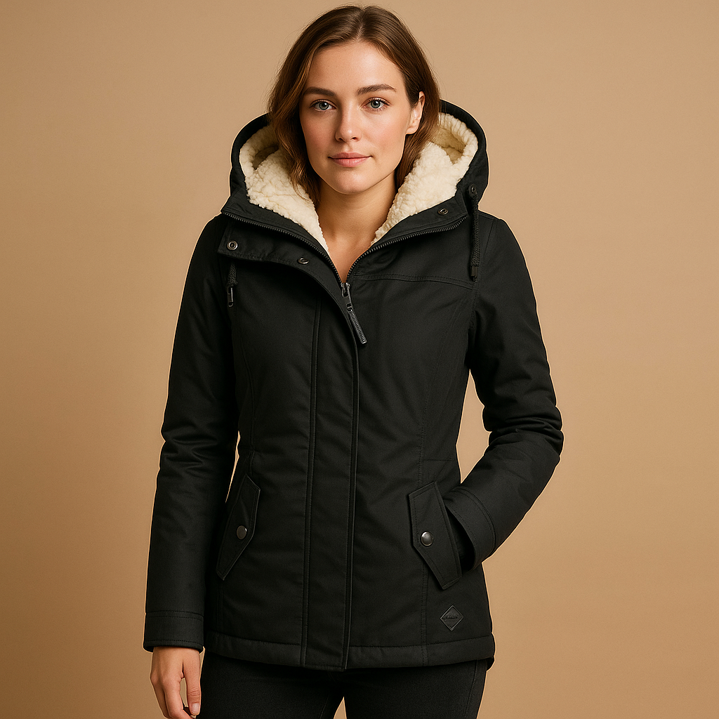 Long elegant winter coat for women