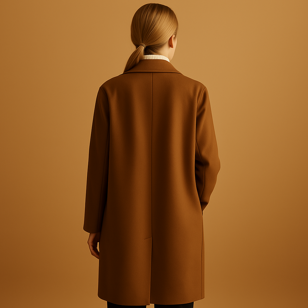 Long elegant winter coat for women