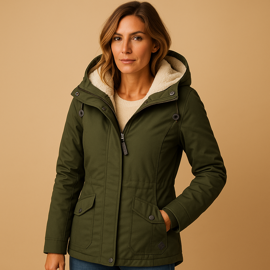 Long elegant winter coat for women