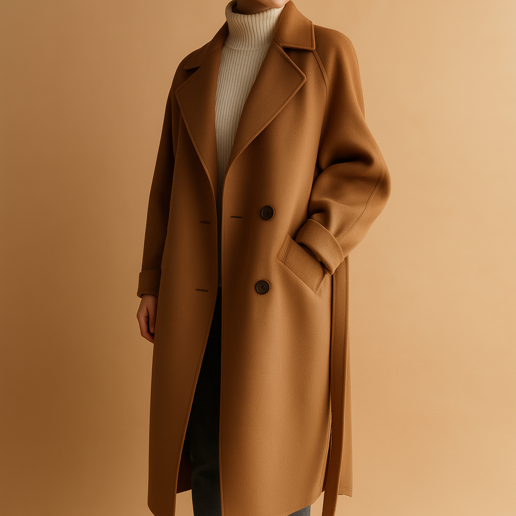 Long elegant winter coat for women