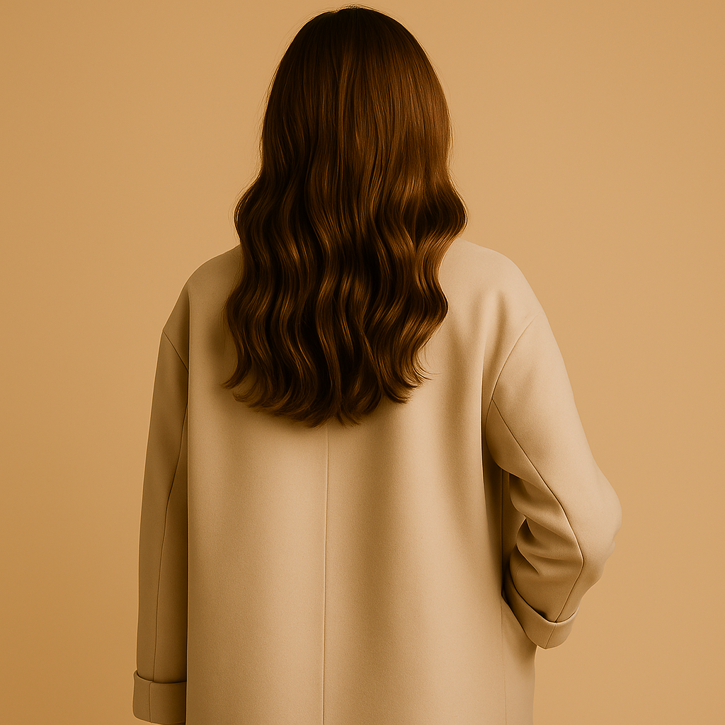 Long elegant winter coat for women