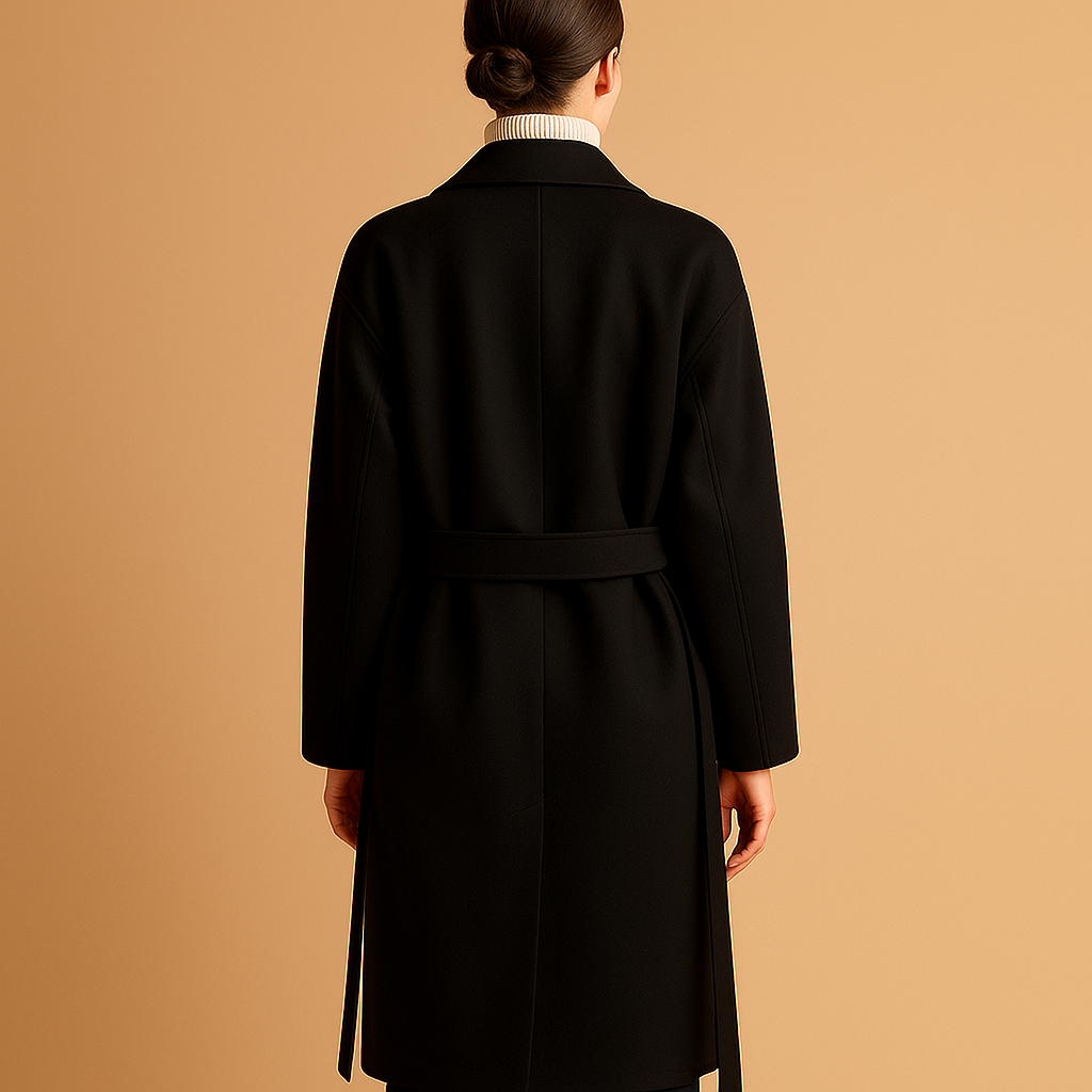 Long elegant winter coat for women