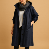 Long waterproof raincoat for women