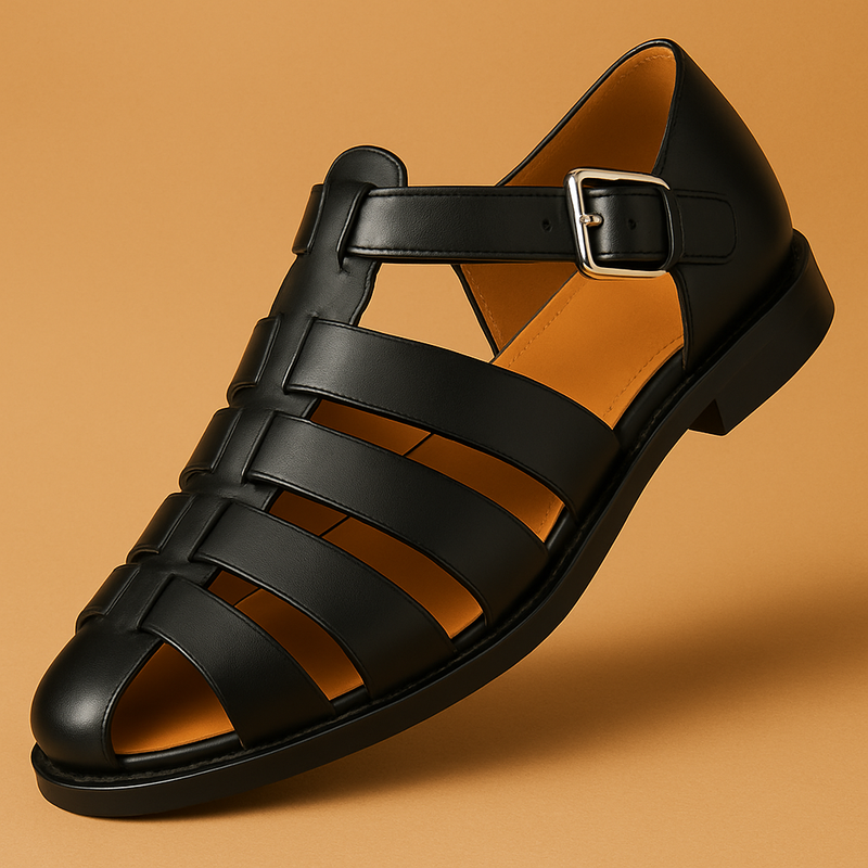 Stylish leather sandals for women with a comfortable fit.