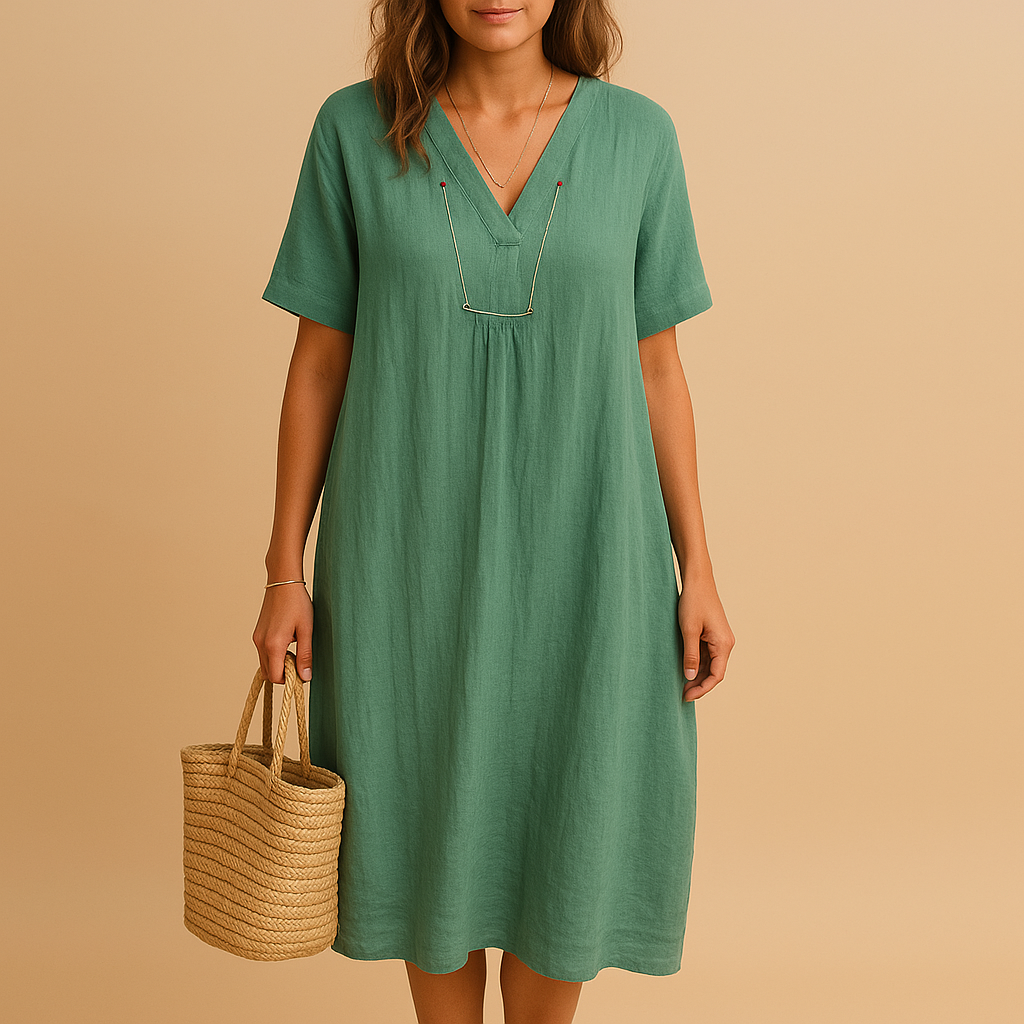 Lightweight breathable summer dress for women.