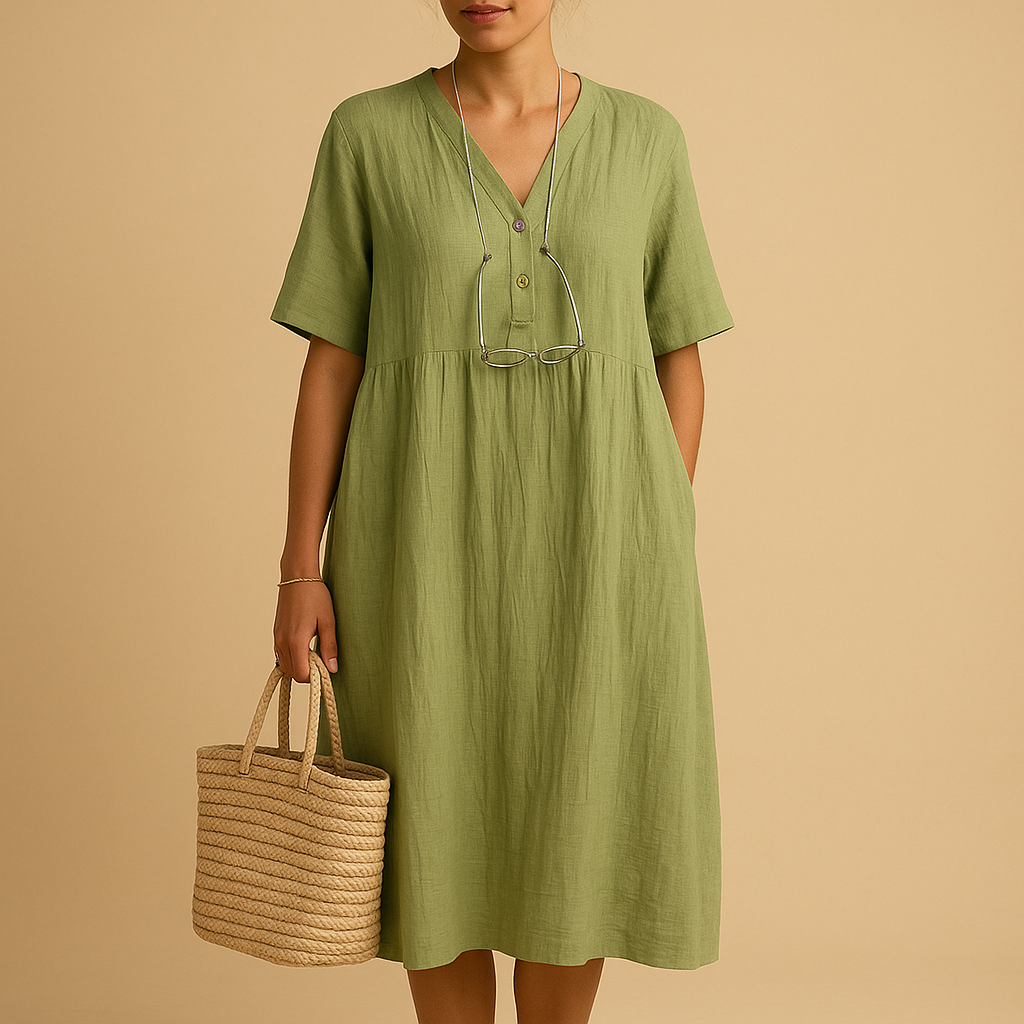 Lightweight breathable summer dress for women.