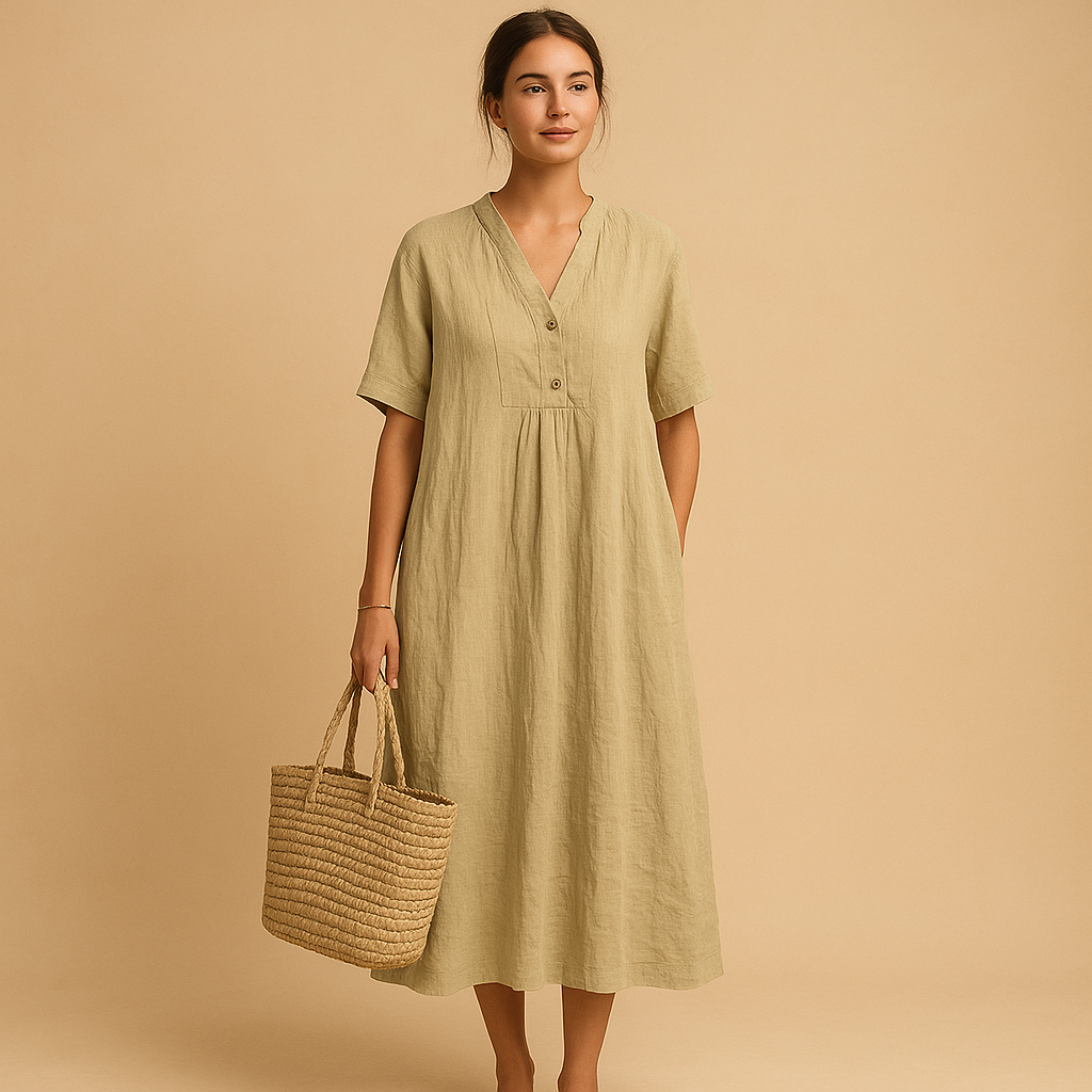 Lightweight breathable summer dress for women.