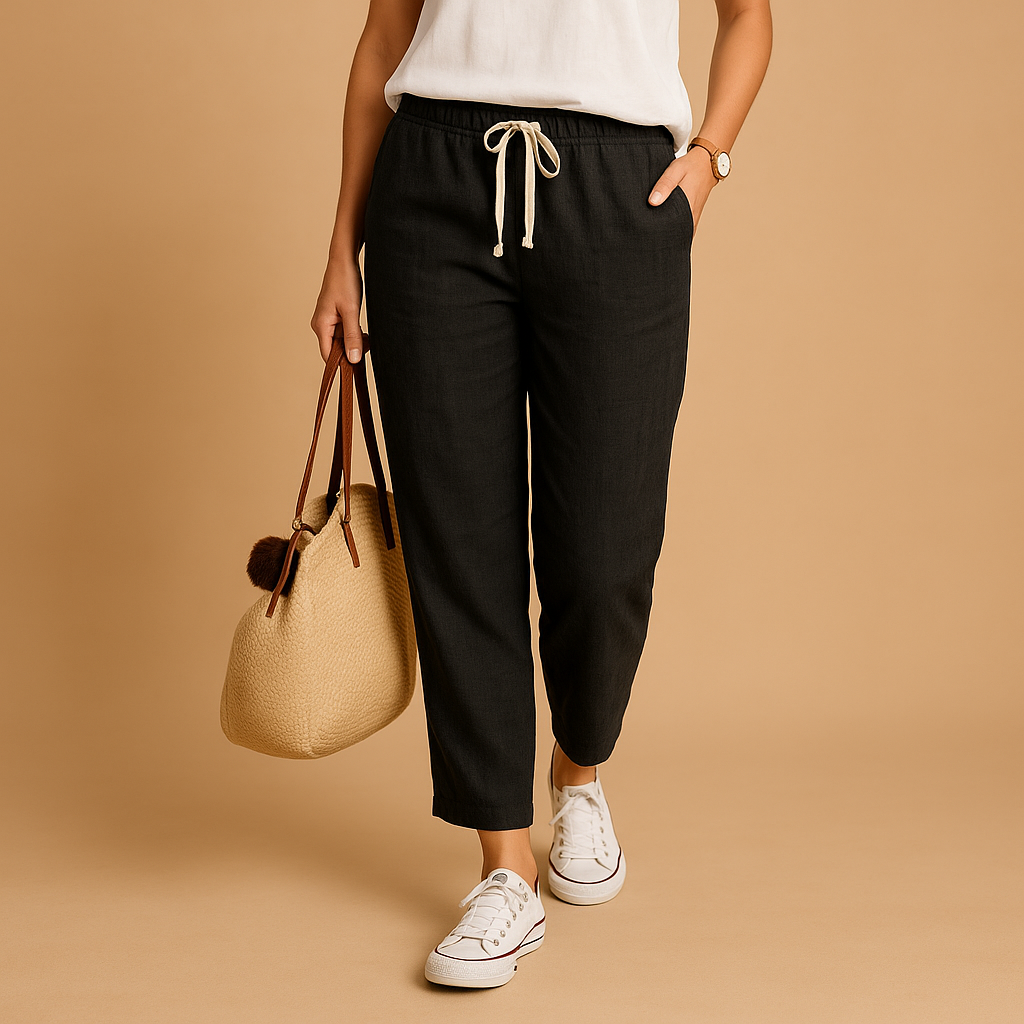 Lightweight breathable pants for women with a flexible fit