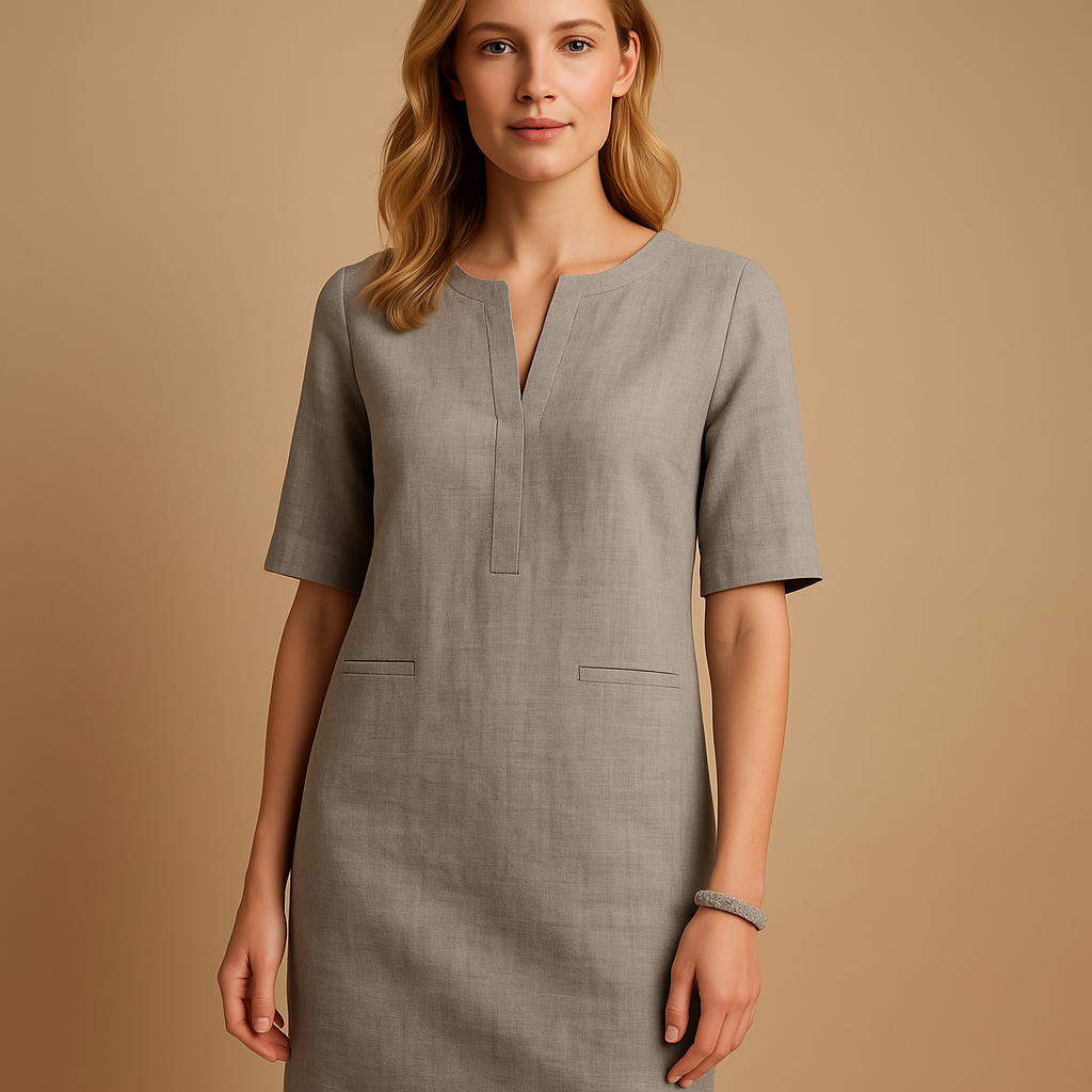 Lightweight casual chic dress for women.