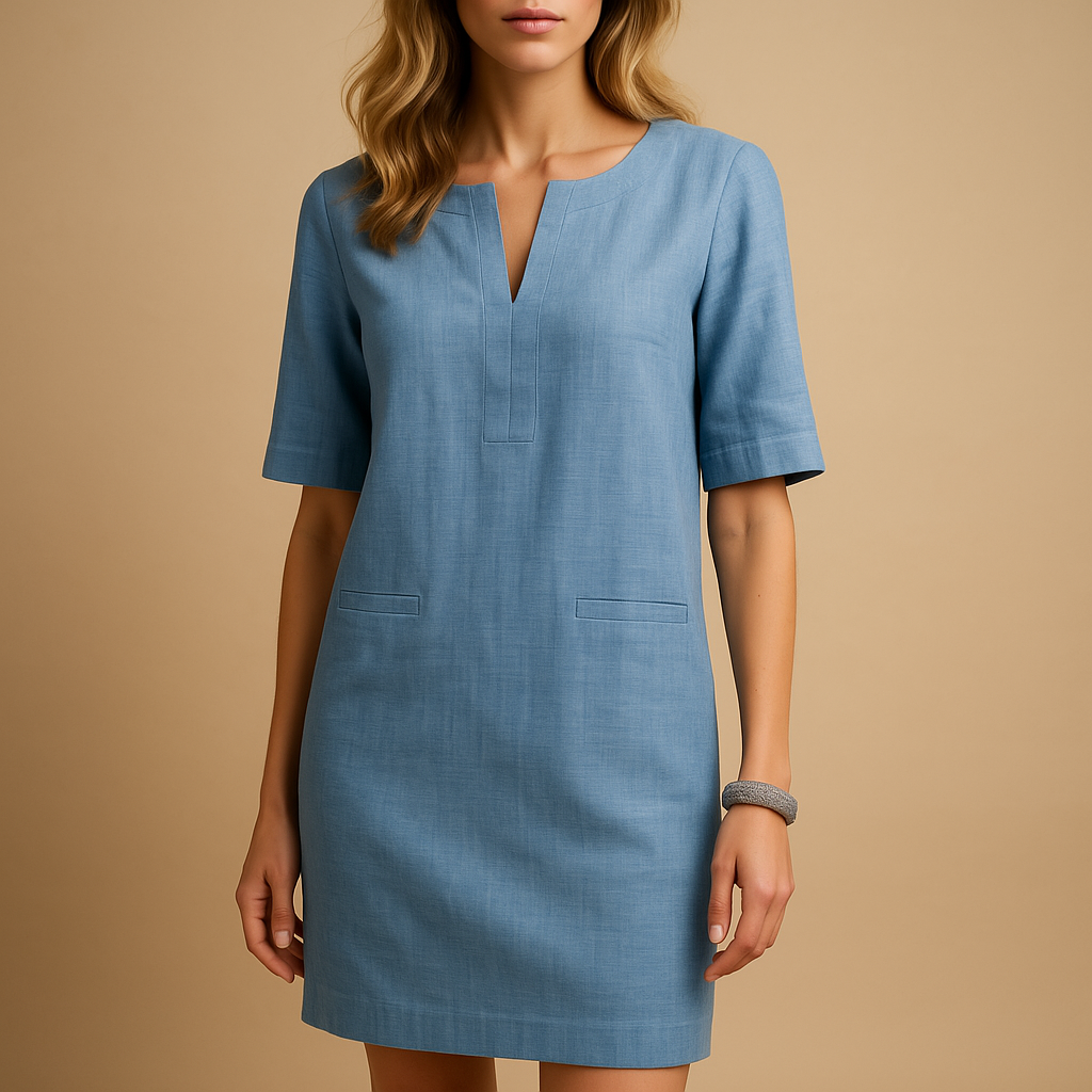 Lightweight casual chic dress for women.