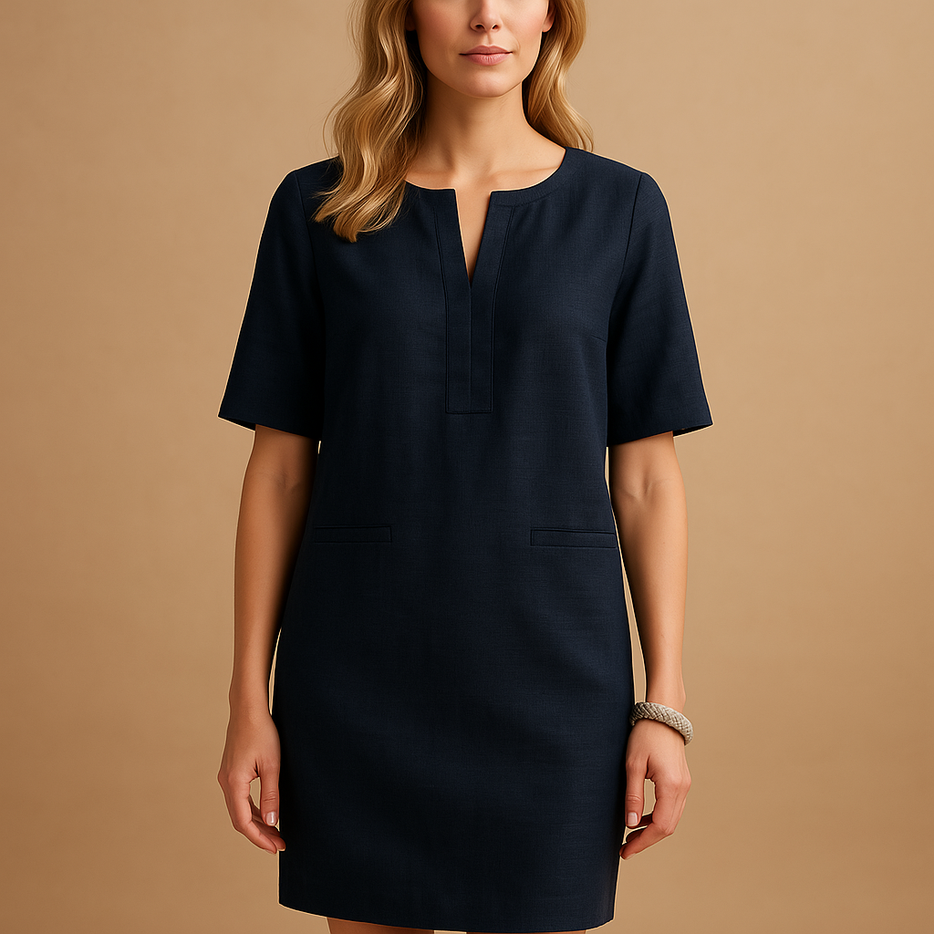 Lightweight casual chic dress for women.