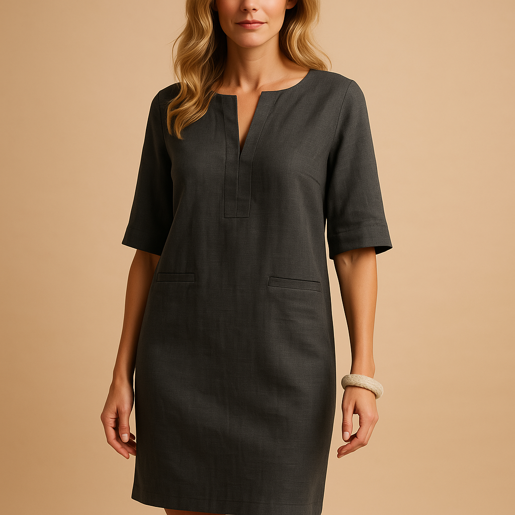 Lightweight casual chic dress for women.