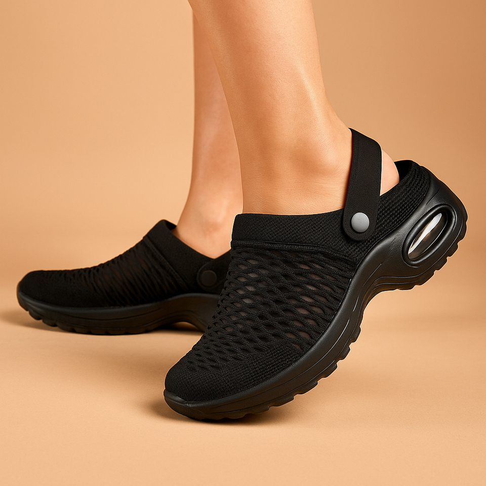 Lightweight comfort shoes with air cushion soles for women