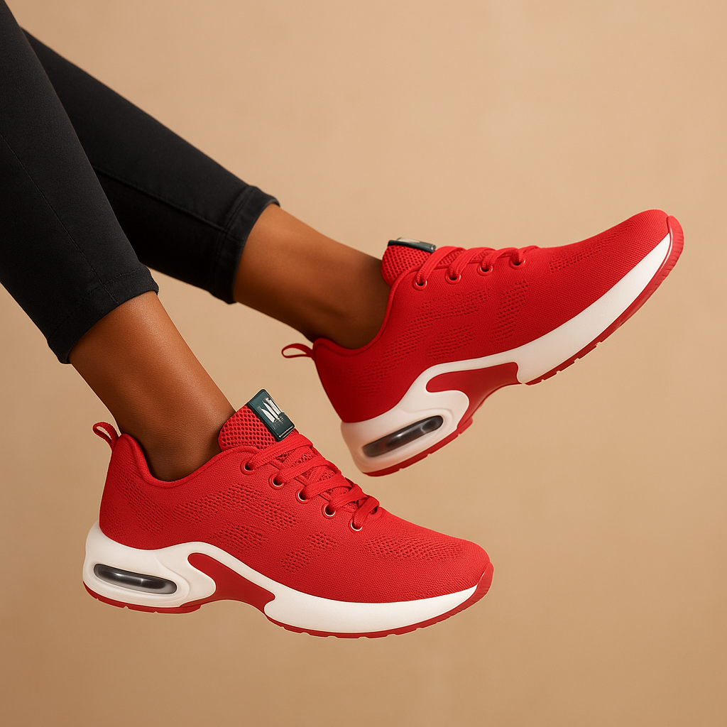 Lightweight running sneakers with breathable design for women
