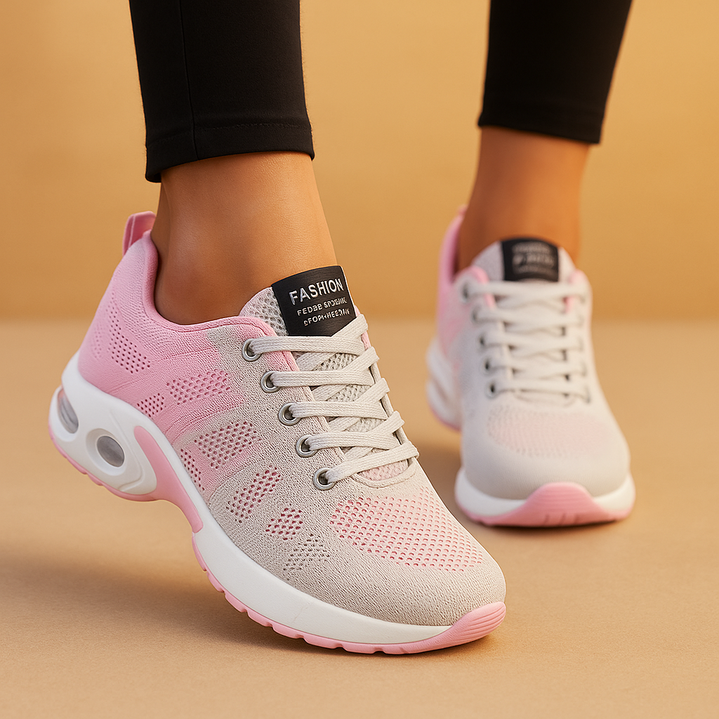 Lightweight running sneakers with breathable design for women
