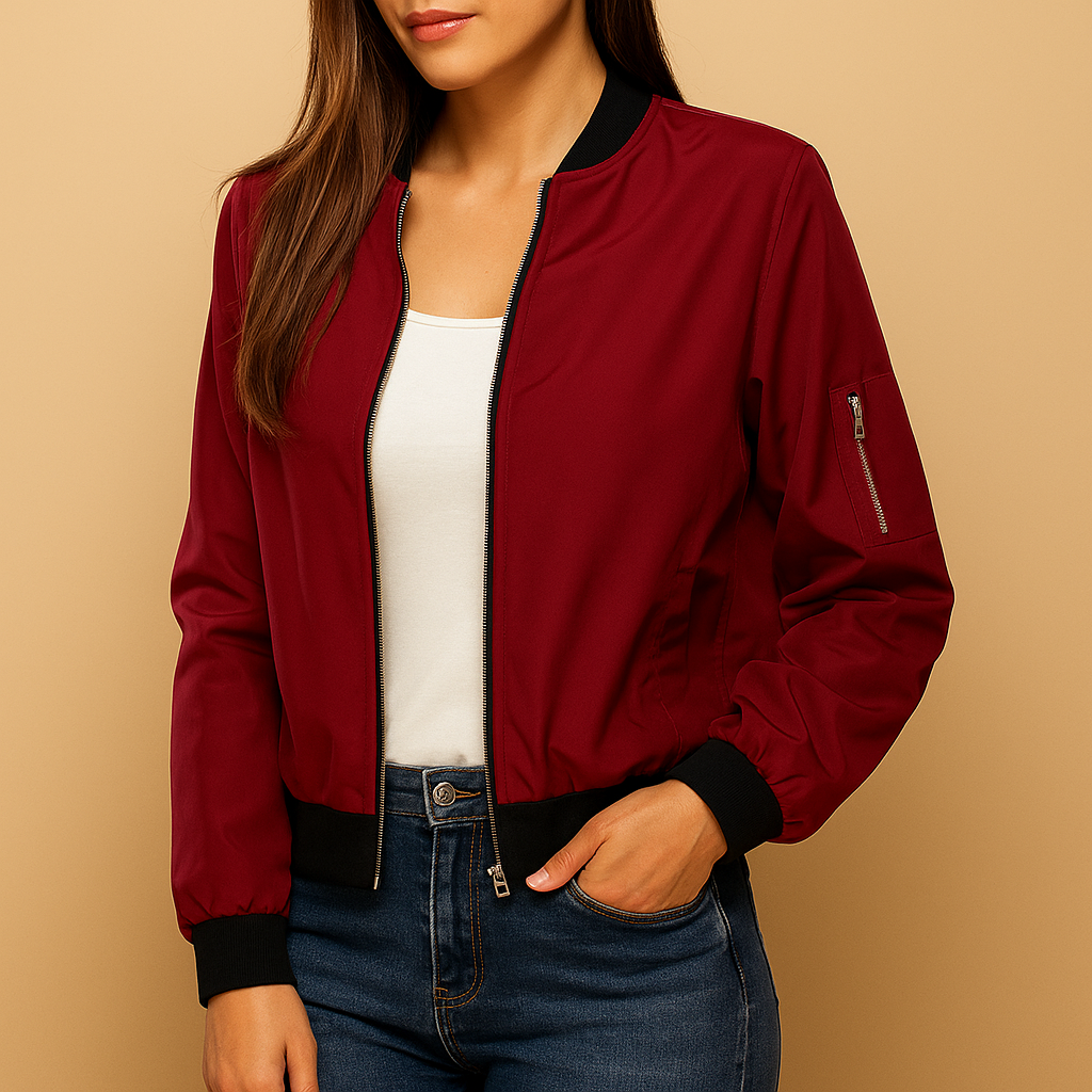Lightweight summer jacket with an elegant fit for women