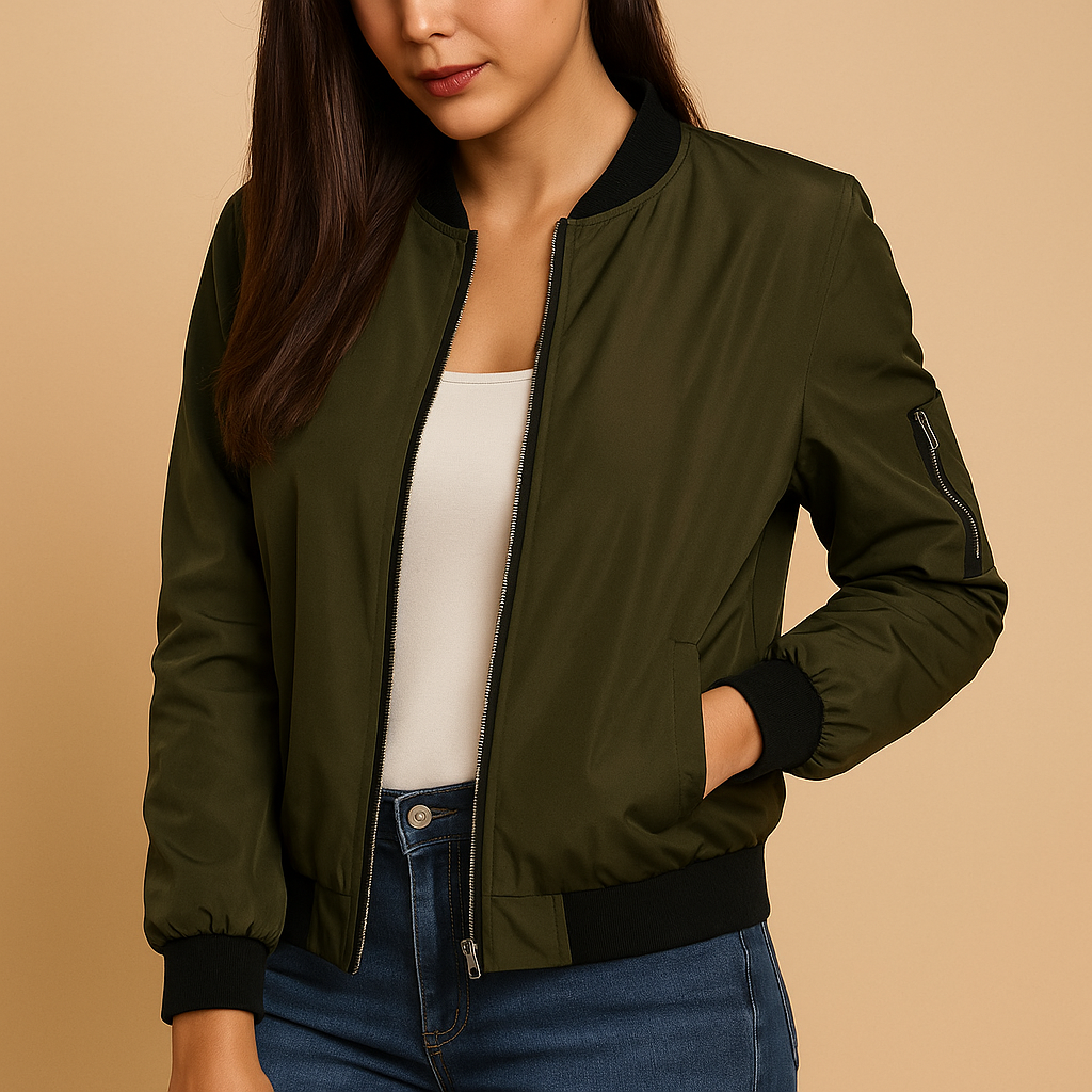 Lightweight summer jacket with an elegant fit for women