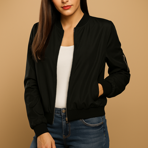 Lightweight summer jacket with an elegant fit for women