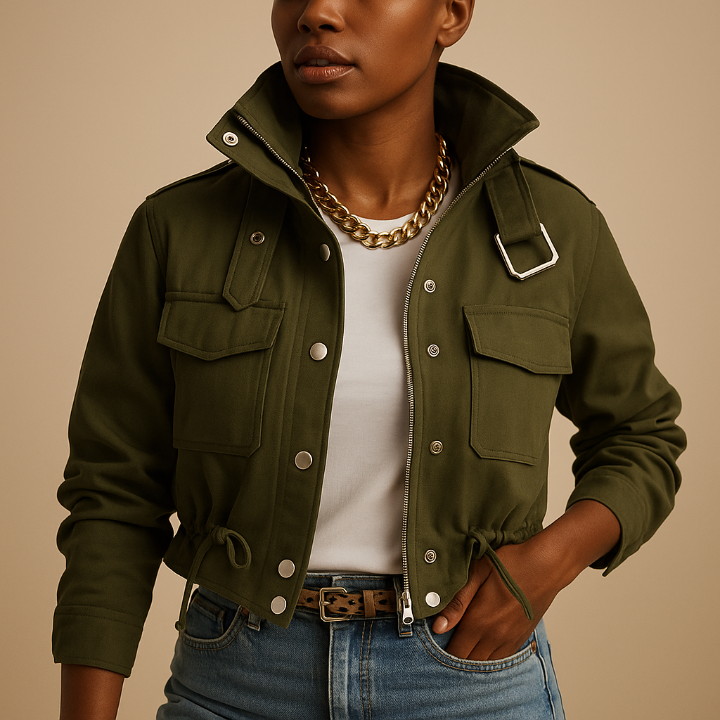 Lightweight summer jacket with tailored fit for women