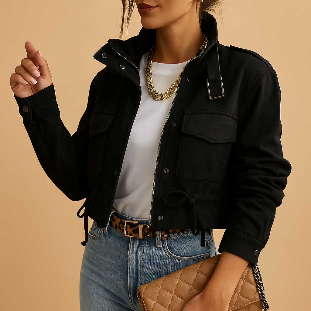 Lightweight summer jacket with tailored fit for women