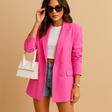 Loose-fitting blazer for women in business style.