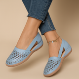 Lightweight slip-on shoes with cutouts for women.