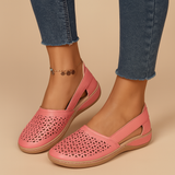 Lightweight slip-on shoes with cutouts for women.